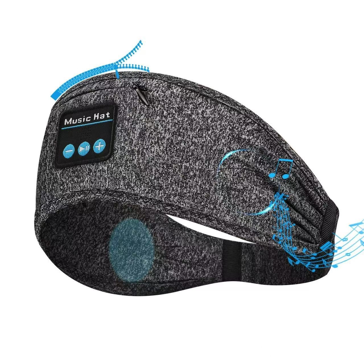 Amazon Bluetooth Music Eye Mask for Sleep, Light Blocking, Music Listening, Bluetooth Sports Headband for Outdoor Running and Yoga, New