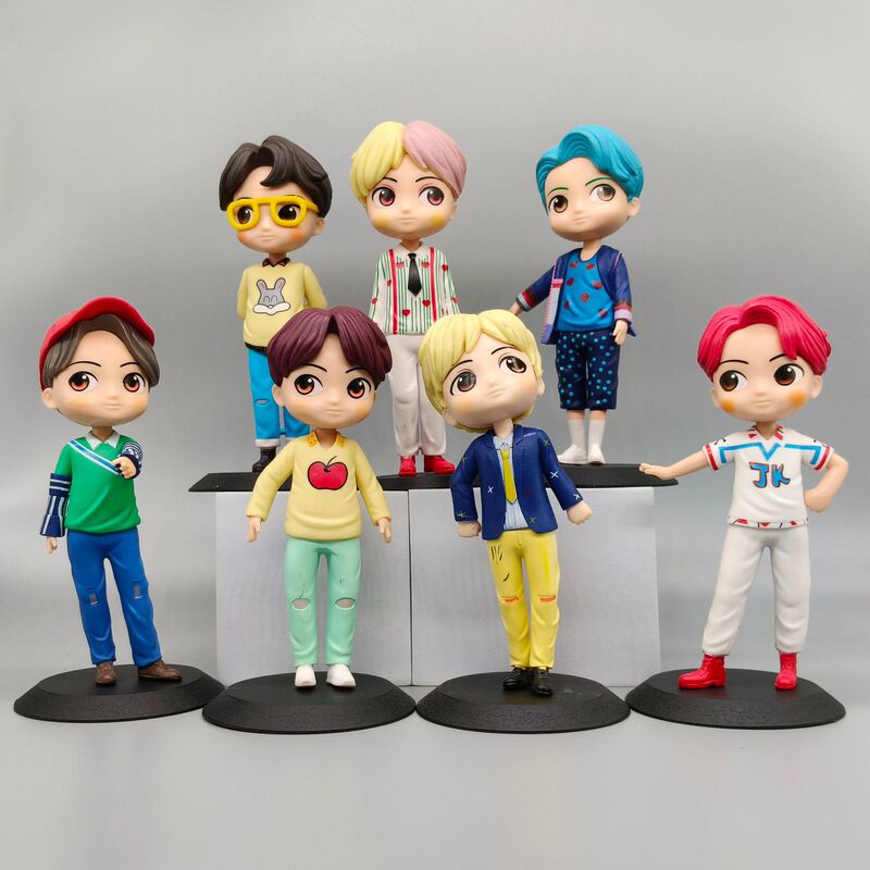 魅力的な少年グループ BTS 第二世代 Q バージョン人形フィギュアかわいい人形大型人形装飾品車の装飾品クロスボーダー|undefined