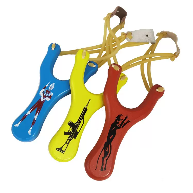 批发免绑圆皮塑料仿榉木迷彩红木弹弓地摊庙会多元货源简榉木弹弓