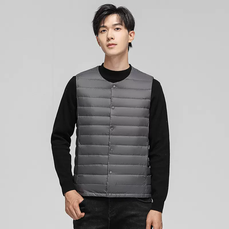 2024爆款男女同款90绒轻薄羽绒马甲男羽绒内胆轻便秋冬男女外内穿