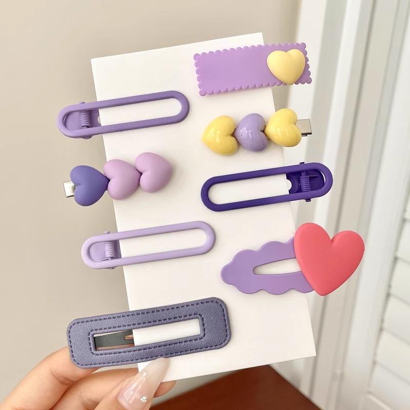 Pinzas de pelo coloridas para mujer, pinzas para flequillo lateral, nuevos accesorios para el cabello 2025, pinzas BB.