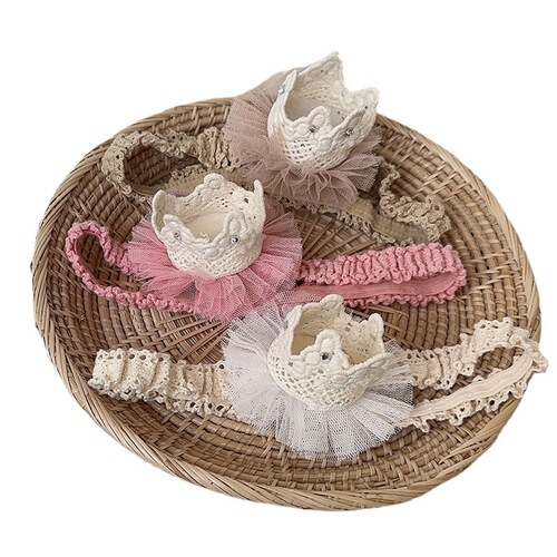 Baby Crown Hair Accessories for Newborns, Baby's First Month Crown Hairband, Hair Accessories for Baby's 1st Month Celebration, Hairband for Baby's First Birthday, Baby Hair Accessories