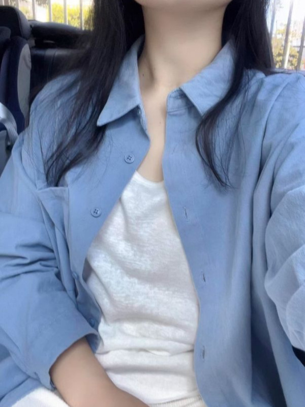 轻奢高级纯棉正肩衬衫春秋季慵懒风宽松百搭显瘦衬衣长袖上衣外穿|undefined