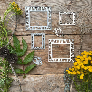 Cross-Border Dropshipping Handmade Paper Art Creative Carbon Steel Knife Mold Scrapbook Handbook Decorative Photo Frame Embossing Knife Mold Wholesale
