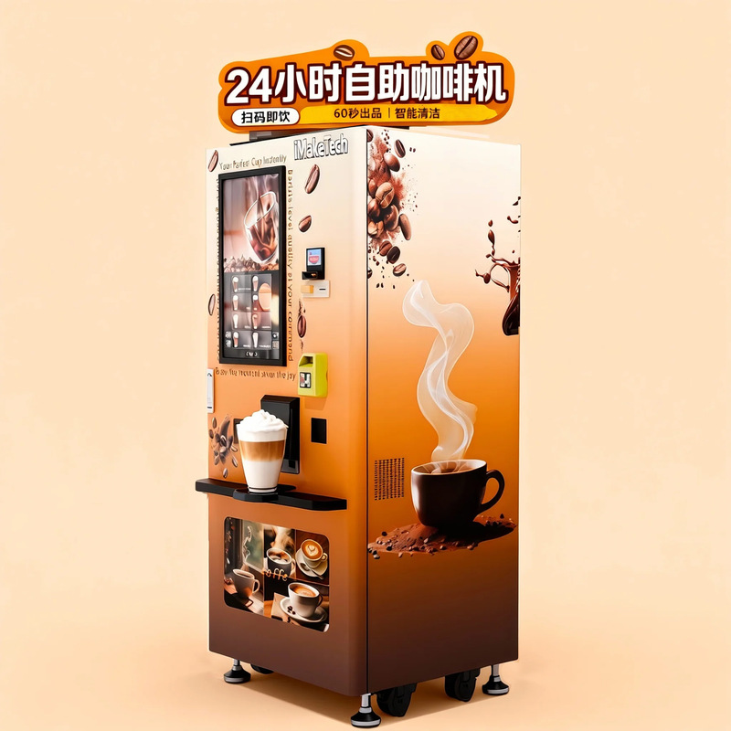 Imaketech Intelligent Freshly Ground Coffee Vending Machine Fully Automatic Commercial Unmanned Vending Machine Cross-Border Office Building Imaketech Intelligent Freshly Ground Coffee Vending Machine Fully Automatic Commercial Unmanned Vending Machine Cross-Border Office Building