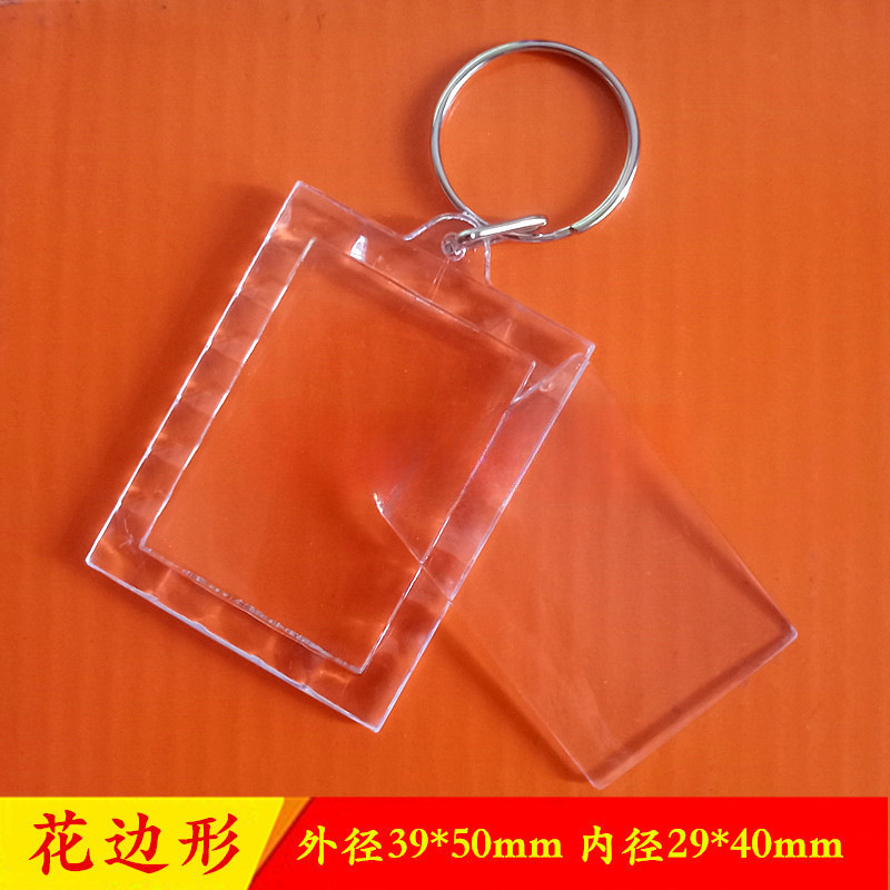 アクリルキーホルダー透明キーホルダーフォトスタジオフォトフレーム風光明媚な場所の写真ペンダント DIY ID 写真 1inch|undefined