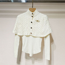 1件起批2025冬新女装 半高领外搭高级感打底衫两件套上衣S250943