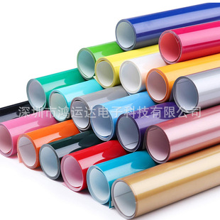 cricut quality solid color HTV lettering film matte surface thermal transfer lettering film garment Hot Stamping film PU lettering film