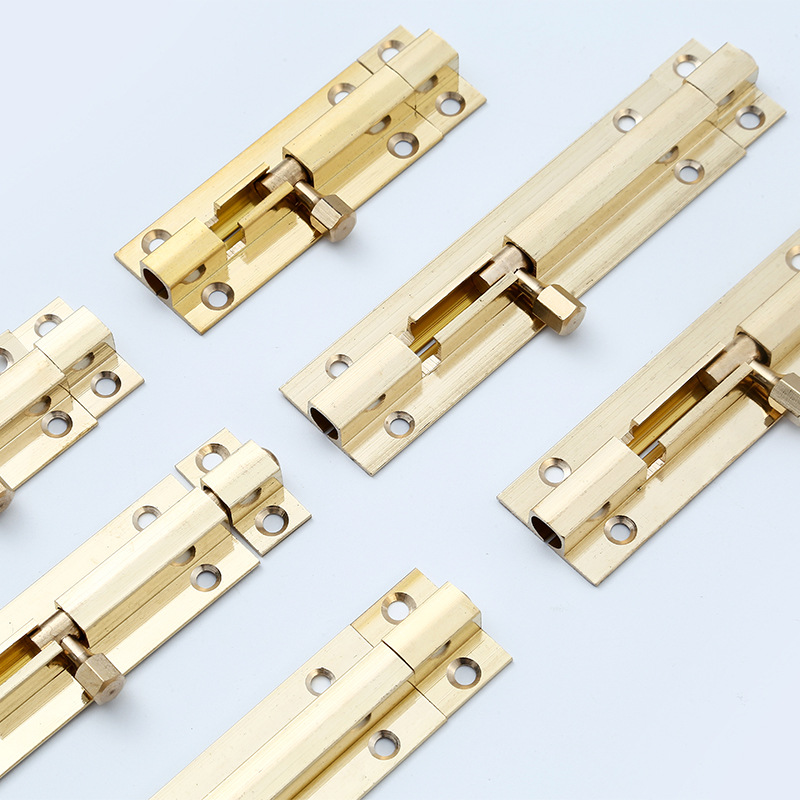 Original factory brass anti-theft pin for hardware accessories, door latches for windows and doors, wood and iron doors, thickened polished pin