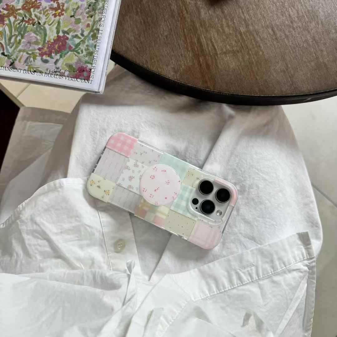 Gentle Phoenix ins empalme floral para iphone16 soporte 15ProMax Apple 14/13 funda para teléfono móvil 16PM