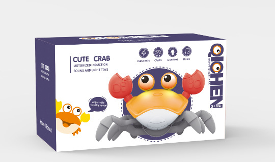 Cross-border Children's Gesture Electric Induction Crab Toy Charging Octopus Avoiding Obstacles Escape Crabs