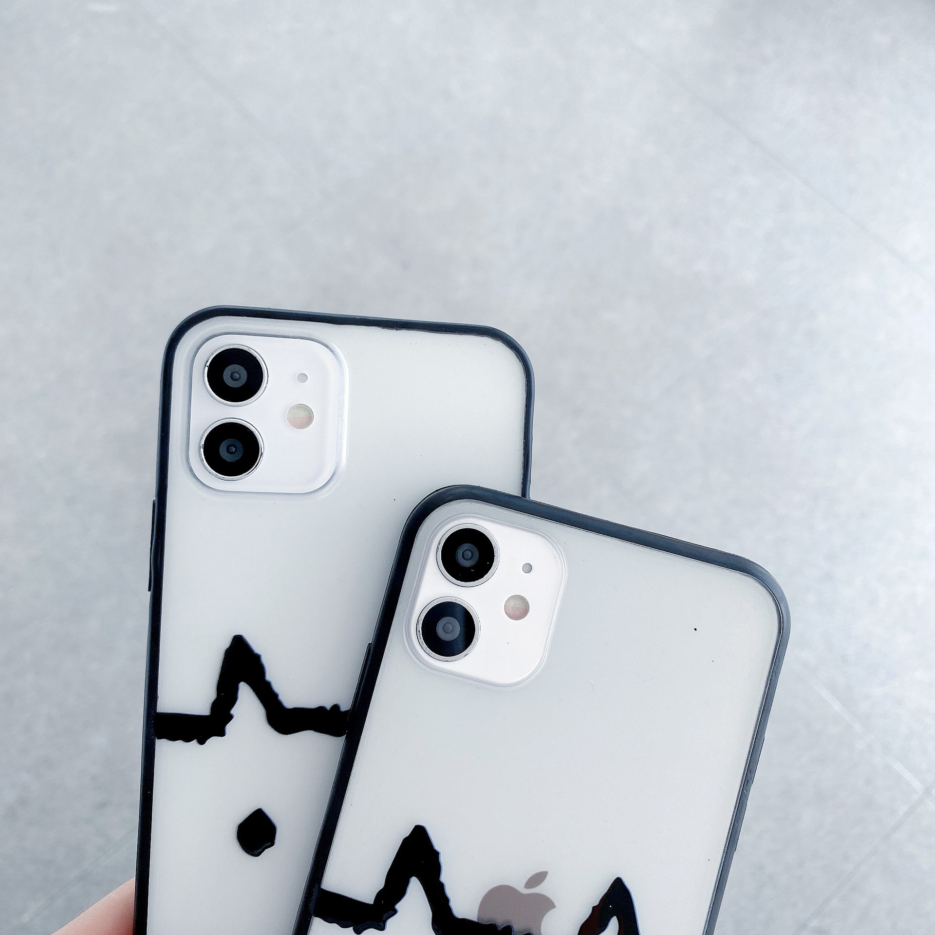 New Fashion Simple Acrylic Matte Cat Phone Case display picture 8