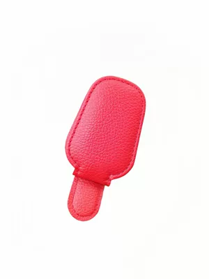 Car Glasses Clip/Bill Clip Car Sun Visor, Magnetic - red