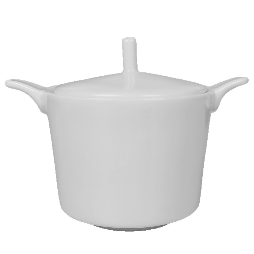 Western-style classic white porcelain ceramic coffee utensils, bone china sugar bowls, direct from the factory, supports logo printing