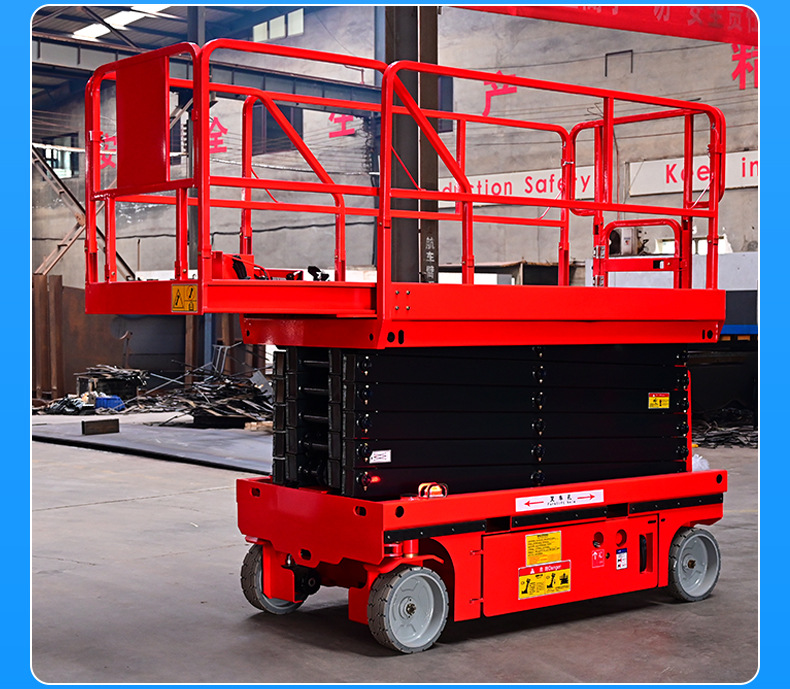 Bicycle Lift Platform Mobile Fork Lift Hydraulic Climbing Ladder Electric Fully Automatic Walking Lift