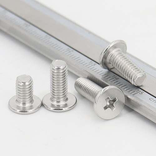 304 stainless steel thin flat head machine screws cross recessed large flat round head screws CM precision electronic small screws M4-M8