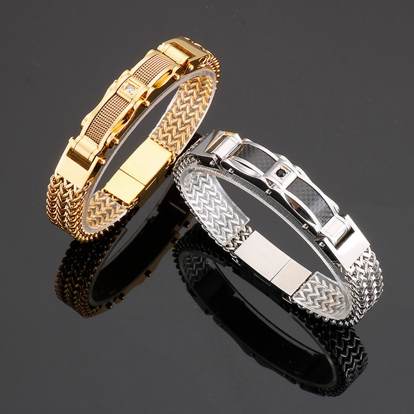 fashionable creative golden bracelet stainless steel