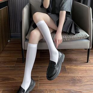 JK calf socks summer pressure skinny thin over-the-knee socks Japanese cute stockings uniform half mid-high socks