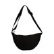 Japanese Solid Color Dumpling Bag Women's 2025 New Fashionable Dumpling Bag Lightweight Shoulder Canvas Bag Satchel Underarm Bag Cross-border