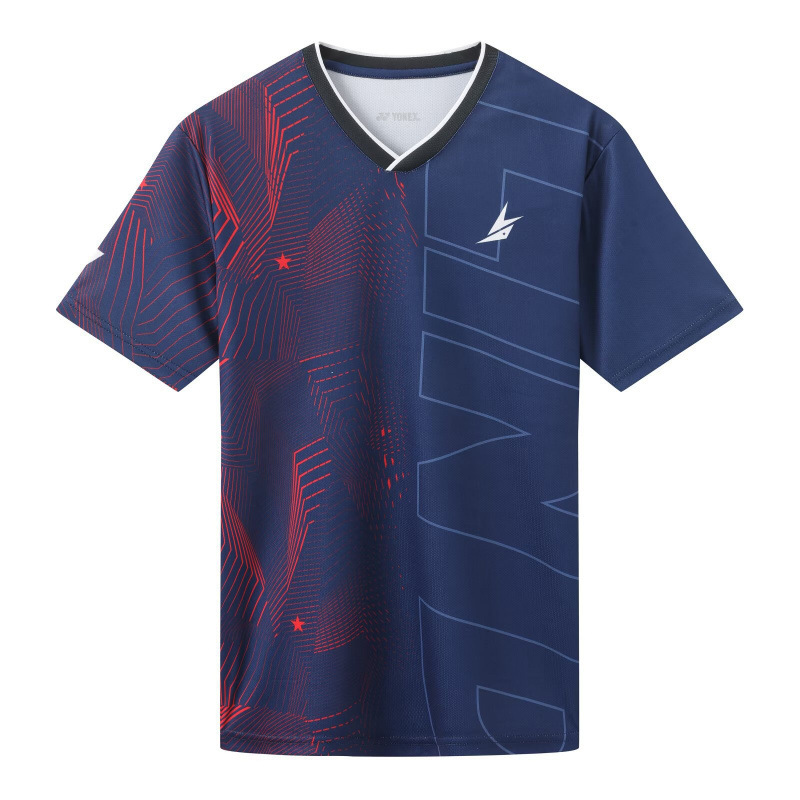 2025新款yy羽毛球服男女装短袖羽毛球运动服训练比赛队服印字|undefined