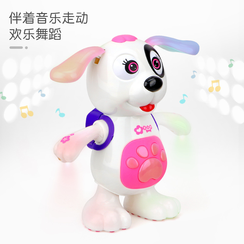 El mismo disco eléctrico de Tiktok bailando perro música ligera rompecabezas para niños y niñas transfronterizos juguetes de Venta caliente