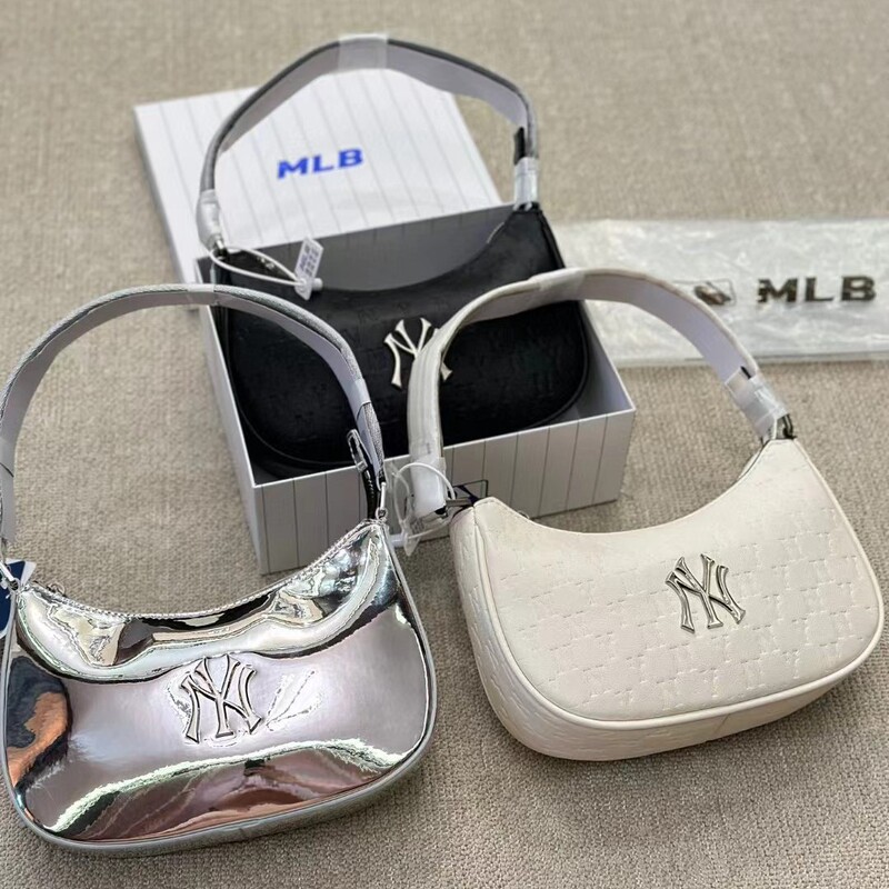 2025新款MLB腋下手提款斜挎百搭银标MLB2025|undefined