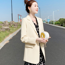 春秋季小西装外套女2025新款时尚中长款小个子韩版百搭韩国西服女