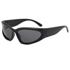 Silver brand sunglasses suitable for men and women, glasses solar-powered, punk style, 2 carat, internet celebrity