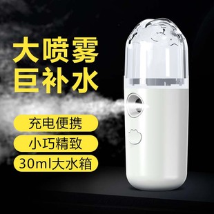 Spray face steamer face humidifier small portable charging hydrating instrument beauty instrument factory private model