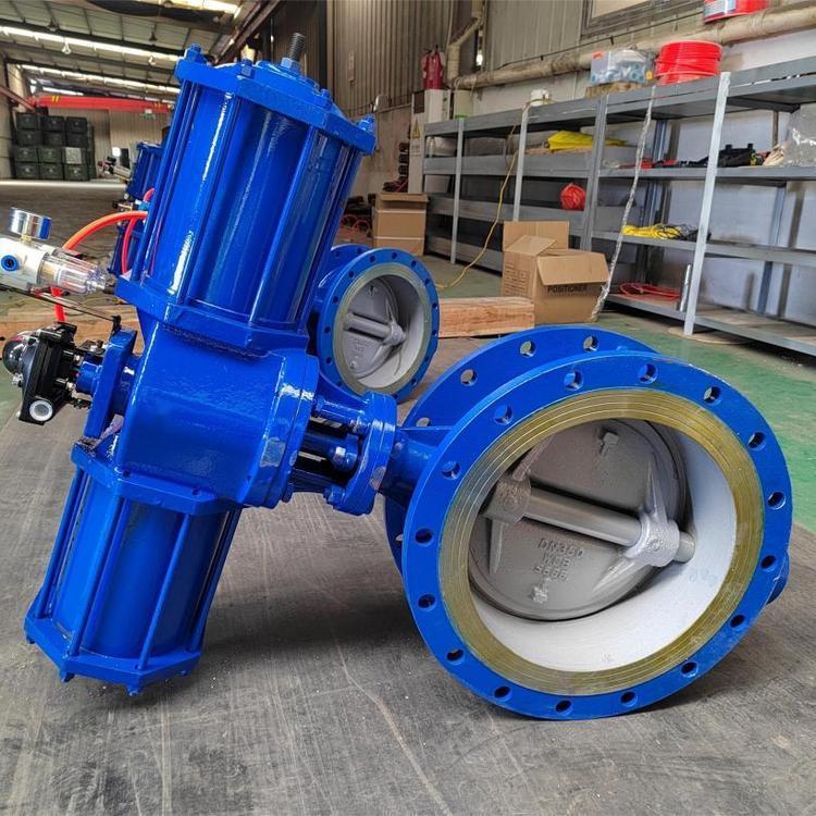 D643W-16P 气动不锈钢蝶阀 三偏心不锈钢金属硬密封蝶阀 D643W