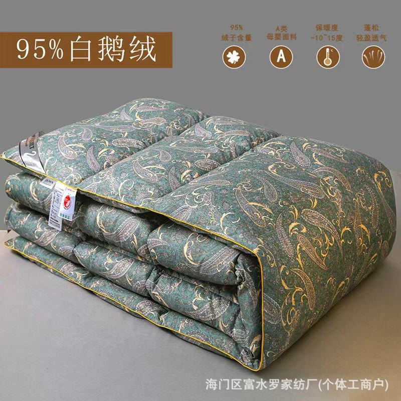 Mercury Home Textiles White Goose down Quilt Winter Quilt 95% Duck down Quilt Core Thickened Warm Winter Quilt Spring and Autumn Quilt Gift