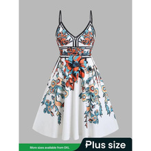 H 48131 Floral print camisole dress ����ӡ������ȹ�羳��