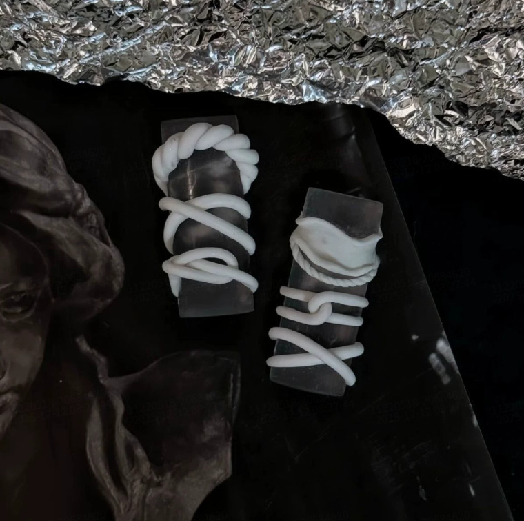 Molde de manicura amor arco en relieve flor ornamentos molde abrasivo alta permeabilidad estereoscópica DIY decoración molde de silicona