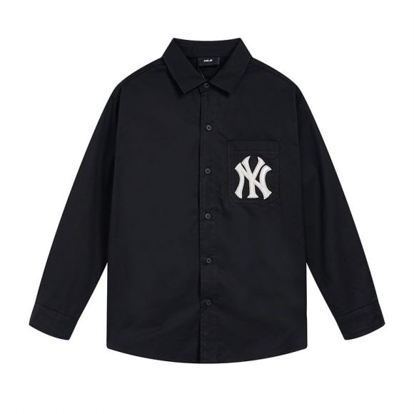 高バージョン.MLB 新しい老眼刺繍大ロゴNY男性と女性のカップルシャツファッショナブルでルーズ|undefined