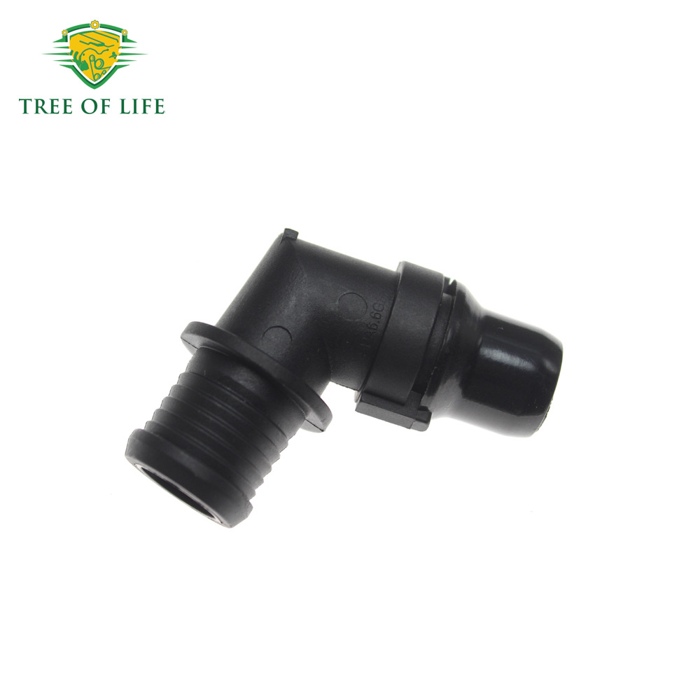 550429 Conector de brida para manguera de agua de refrigeración del radiador del motor Mercedes-Benz