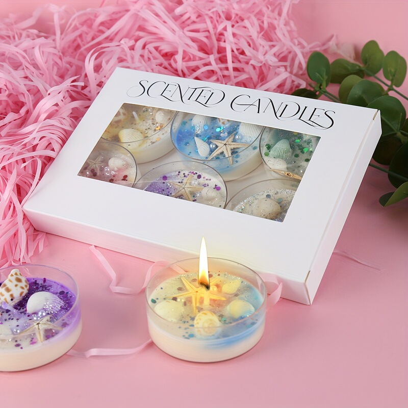 New Shell-Themed Scented Candle Gift Box with 6 Perfect Scent Combinations, the First Choice for Party and Valentine's Day Gifts New Shell-Themed Scented Candle Gift Box with 6 Perfect Scent Combinations, the First Choice for Party and Valentine's Day Gifts