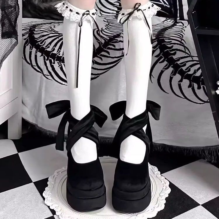 Lolita Lolita Shoes 2024 Spring New Arrival French Style Girly Mary Jane Shoes Platform Sole Small High Heels Lolita Lolita Shoes 2024 Spring New Arrival French Style Girly Mary Jane Shoes Platform Sole Small High Heels