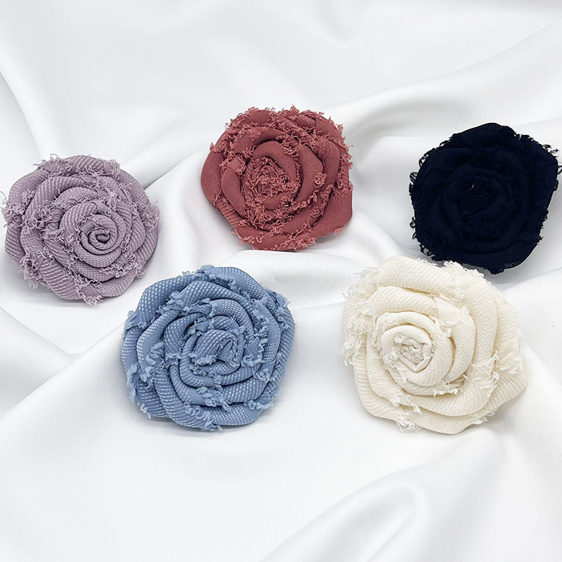 Stoffblumen Kamelien Handgefertigte Rosen Anstecknadel Für Kleidung_voghion.com