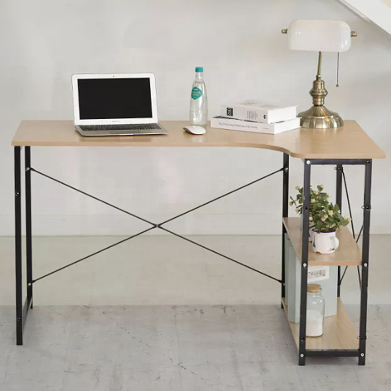 Exportación a Amazon Escritorio de computadora americano Escritorio simple Escritorio de estudio para el hogar Escritorio de trabajo en esquina en forma de L Escritorio