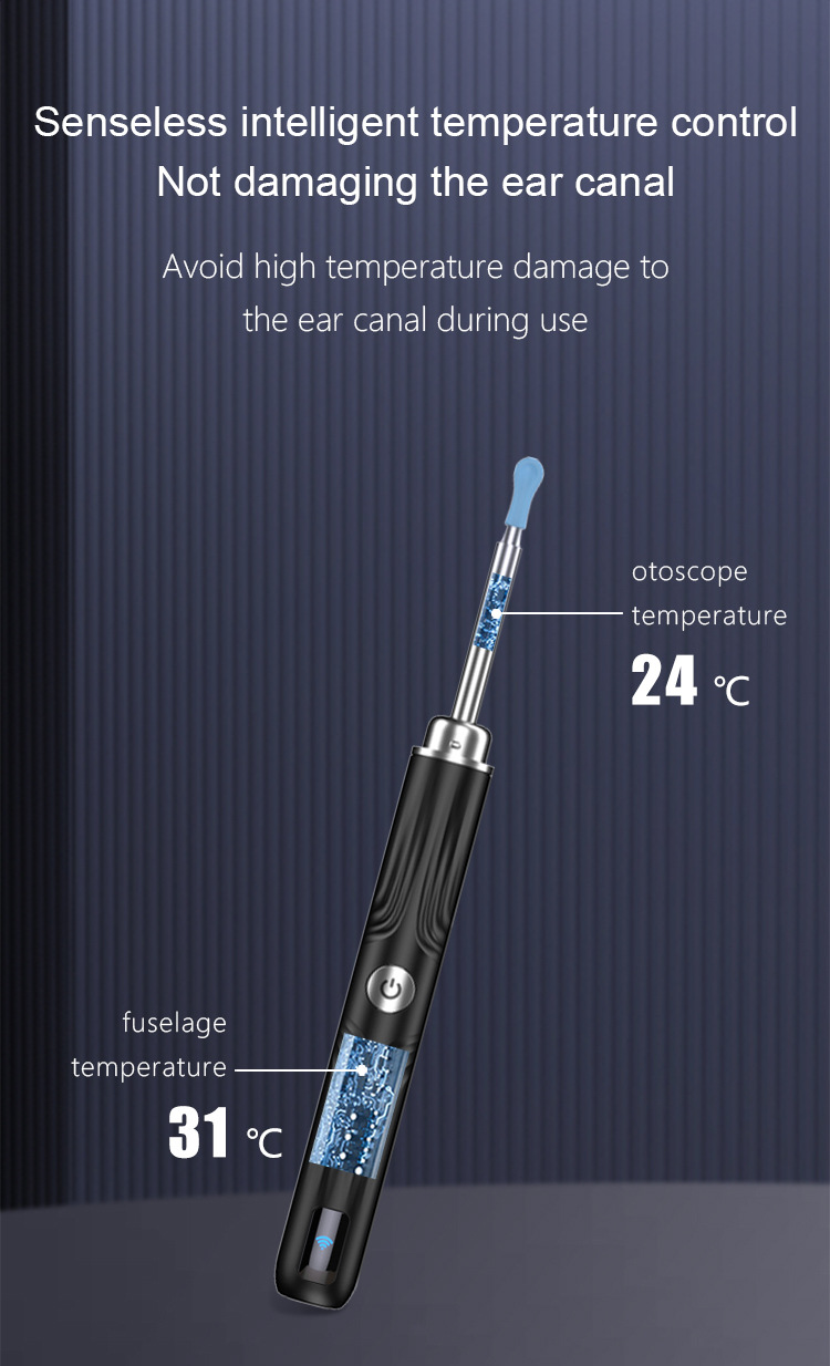Stuzzicadenti visivo intelligente per bambini, strumento multifunzionale per la pulizia delle orecchie con luce ad alta definizione, vendita calda transfrontaliera_voghion.com