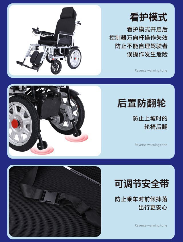 Electric Wheelchair, Smart, Automatic, Portable, Folding for Elderly/Disabled