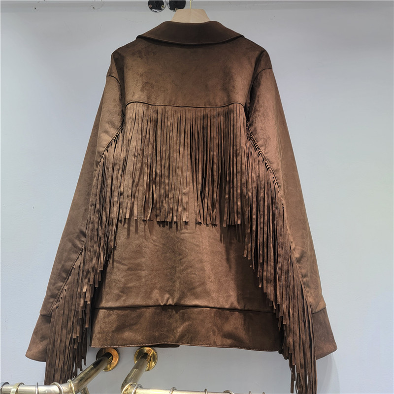 Moda europea y americana retro británico bf tendencia doble hebilla diseño de bordilla alta sensación de 2025 chaqueta de traje de otoño