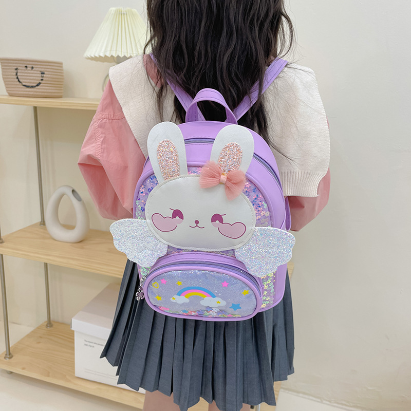 Nuevo 3 a 7 años de edad de los niños bolsa de lentejuelas mochila kindergarten mochila linda princesa chica Bolsa de Comercio Exterior