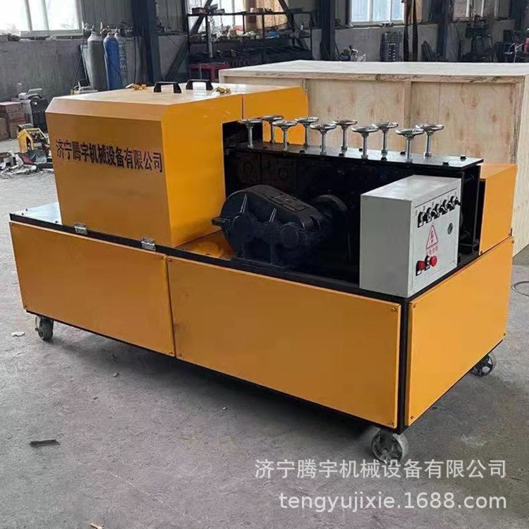 供应钢管脚手架钢管调直机矫直钢管机钢管调直除锈喷漆一体机