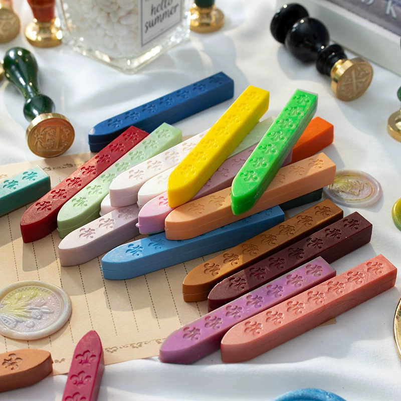 Оптовые восковые палочки для запечатывания от производителя, полукруглые восковые палочки, восковые полоски, воск для запечатывания конвертов, головка для штампа-пломбы