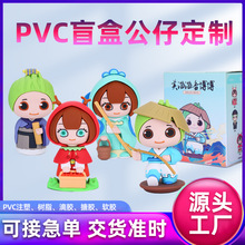 pvc盲盒公仔定制潮玩手办吉祥物摆件订做钥匙扣挂件注塑摆件订制