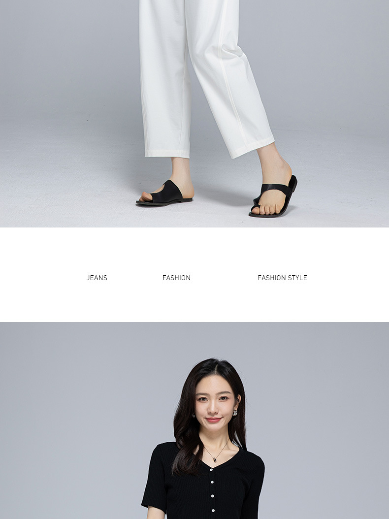 Quần culottes nữ ống rộng cạp chun rút dây dáng lười — Xanh lông mòng đen chi tiết 23