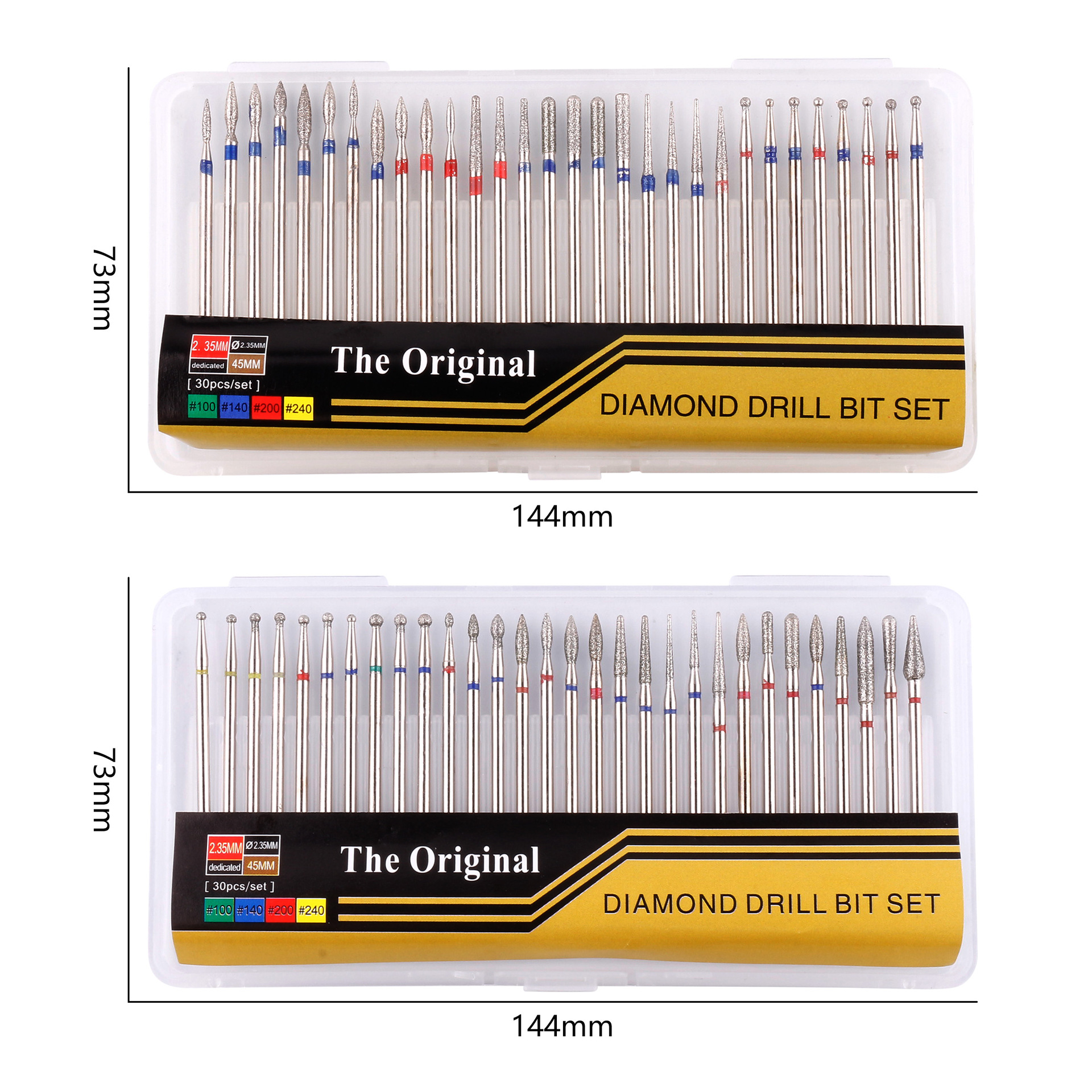 Cross-border uñas diamante molienda cabeza traje tipo A aleación de acero de tungsteno pulido cabeza herramienta 30 Unids en stock