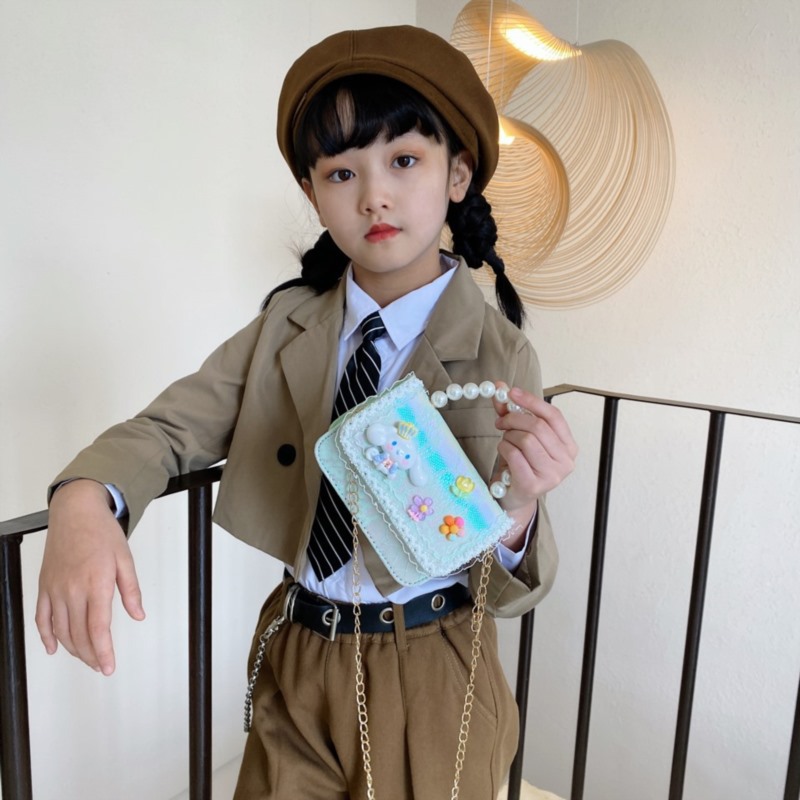 Niños pequeños bolsos de moda de moda de viento cruzado Coolmi chicas princesas de dibujos animados tendencia padres-hijos mochila