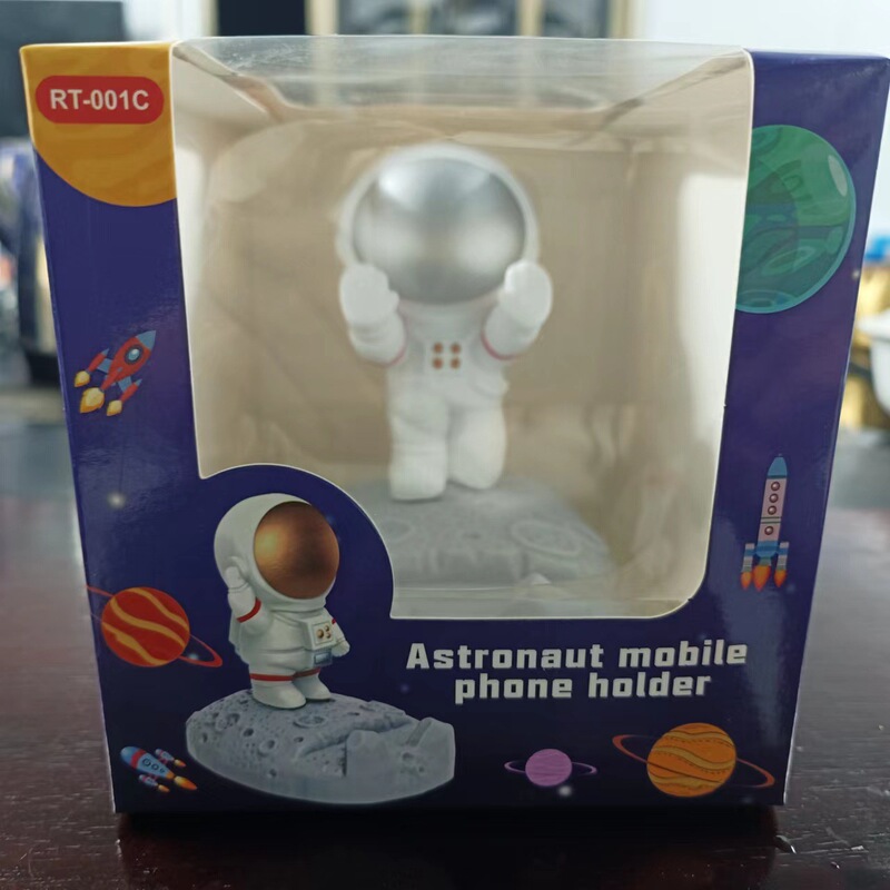 かわいい宇宙飛行士フィギュア宇宙飛行士携帯電話ホルダークリエイティブギフトデスクトップ装飾工芸品宇宙飛行士の装飾品|undefined